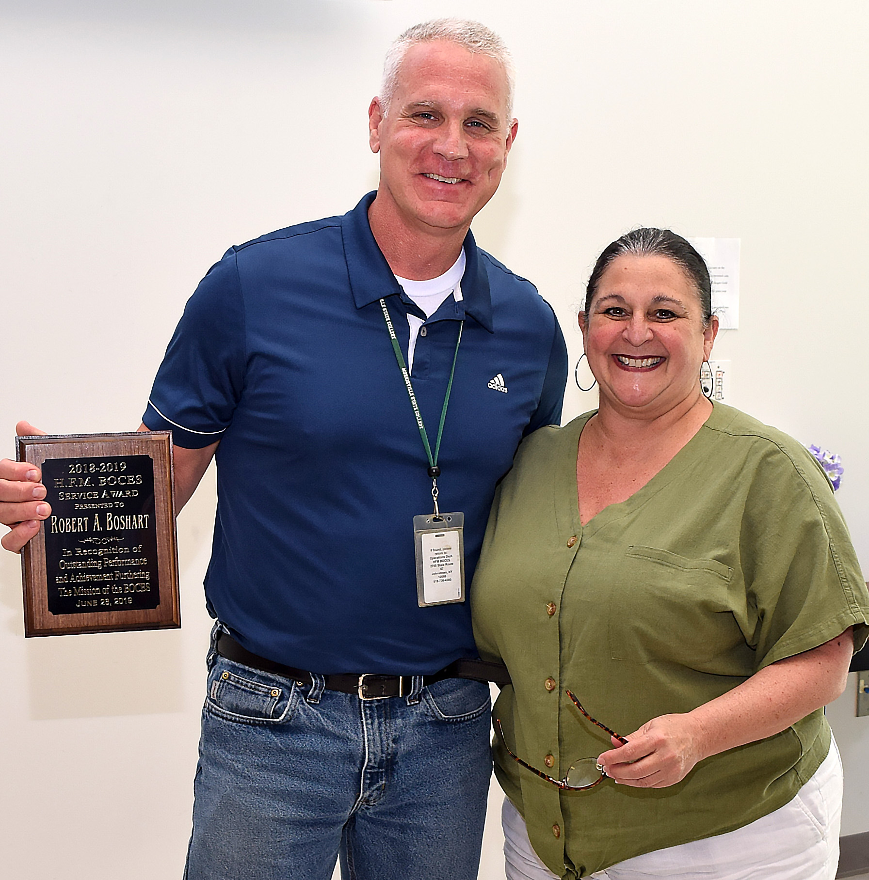 Employees recognized during Closing Day activities HFM BOCES